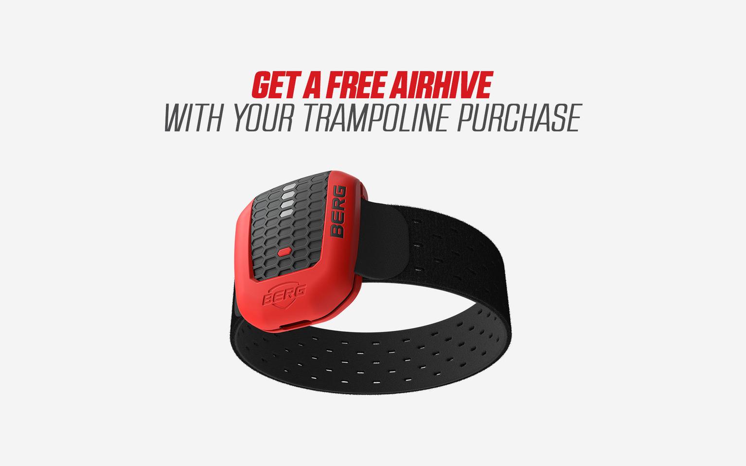 Get a free AirHive with your trampoline purchase 